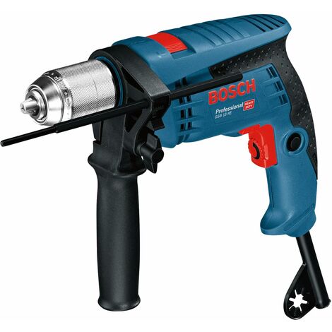 Bosch Professional Trapano con percussione GSB 13 RE (Motore da 600 Watt, incl. asta di profondità 210 mm, mandrino autoserrante 13 mm) (1/5)