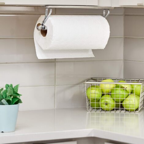 Koville Portasciugamani Da Cucina In Marmo Naturale Di Carrara - Design Da Appoggio Elegante Per Rotoli Standard E Jumbo - Bianco Carrara