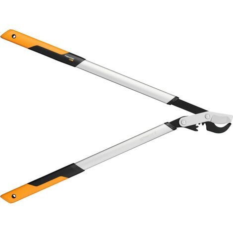 Fiskars Troncarami bypass, PowerGear X, Acciaio antiaderente, Ø di taglio: 5 cm, 80 cm, L, Nero/Arancione, LX98, 1020188