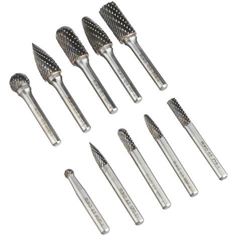 10 Frese PCB In Metallo Duro Da 1,2 Mm – Per CNC, Taglio Circuiti Stampati, Legno, Plastica, Gambo 3,173 Mm, Lunghezza Totale 38 Mm