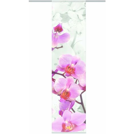 Home Fashion Blossom Tenda a Pannello, Poliestere, Rosa, 245 x 60 cm (1/4)