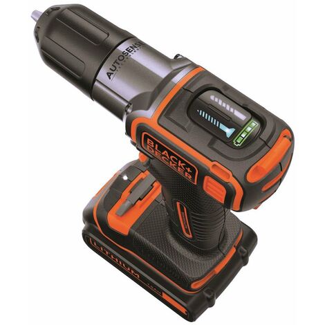 BLACK+DECKER ASD184K-QW Trapano/avvitatore Autosense 18V - 1.5AH