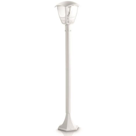 Philips Lighting Creek, Palo per Esterno, 99.5 cm, Attacco E27, Alluminio, Bianco