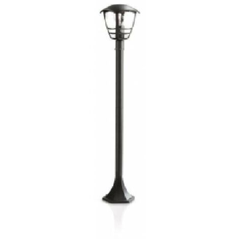 Philips Creek Palo per Esterno, Altezza 100 cm, Alluminio Nero