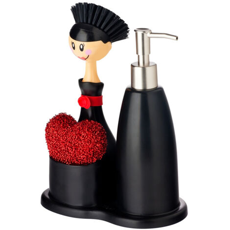 Vigar Dolls Set da cucina con dispenser sapone, spugna e