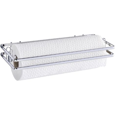 WENKO Portarotolo carta da cucina Style, Metallo cromato, 32 x 4 x 13 cm, Argento lucido (1/4)