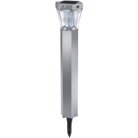 Brennenstuhl 1170790 Lampione Solare LED SOL, FL 13007 Argento