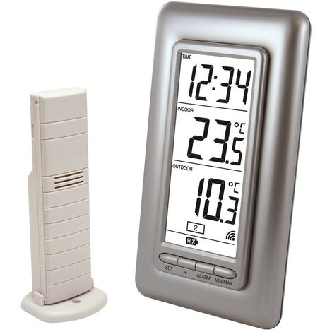 TINGB Metro Termometro Digitale LCD Igrometro Temperatura Elettronica umidità Stazione Meteo Sveglia per Sala Interna 