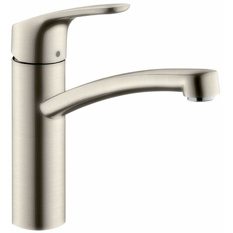 hansgrohe Focus M41 Miscelatore cucina monocomando 160, 1 getto, acciaio inox, 31806800 (1/5)