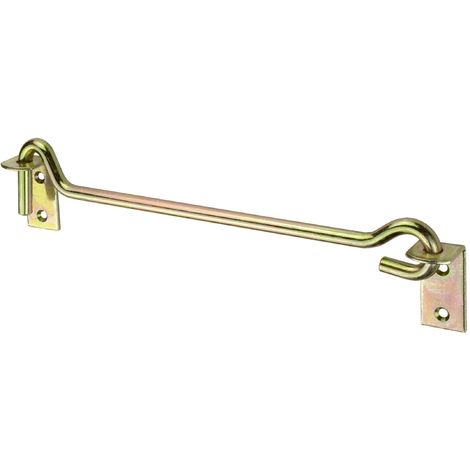 Gancio orientabile con occhiello, cromato 10cm, ferma porta, finestra,  bagno