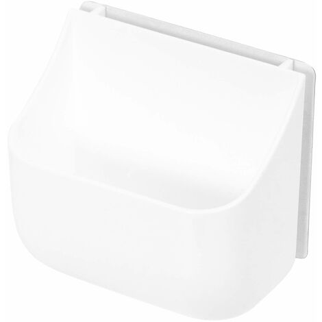 Compactor Hang It Organizer Curvo Small Con Un Pad Attacca/Stacca,  Plastica, Bianco