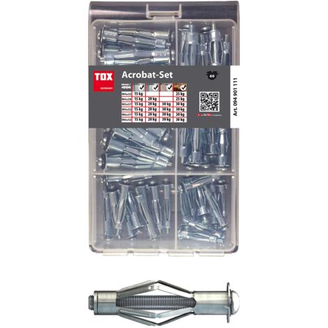 TOX Miniset Fissaggi - 215 Pezzi Per Muro, Cartongesso E Mattone