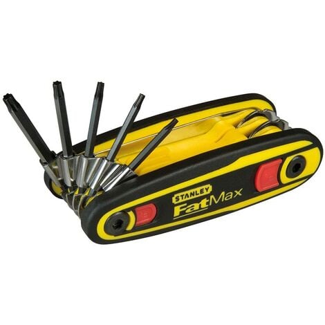 STANLEY FATMAX 0-97-552 FatMax. Set 8 chiavi a brugola, regolabile a 3  posizioni.