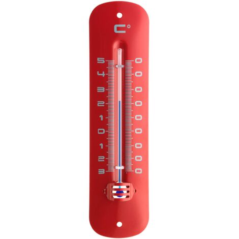 TFA 12.2051.05 - Termometro Interno ed Esterno Rosso Metallizzato