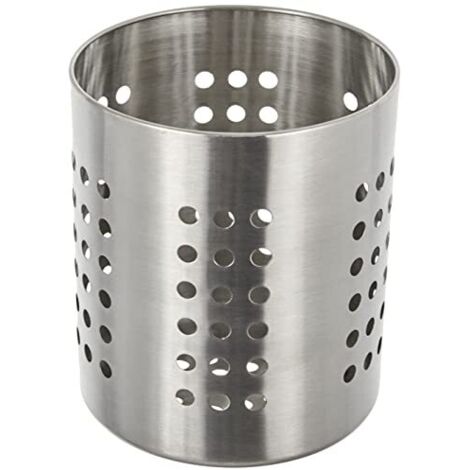 Zeller 27340 - Portautensili da Cucina in Acciaio Inox, ø 12 x 13 cm