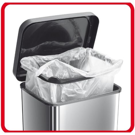 con meccanismo a Pedale per Aprire Il bidone 40 Litri bidone blocca odori Rotho Pattumiera “Paso” Effetto Acciaio Inox 35.3x29.5x67.6 cm Cestino in Materiale plastico PP con meccanismo a Pedale per Aprire Il bidone 40 Litri bidone blocca odori Rotho Pattumiera “Paso” Effetto Acciaio Inox 35.3x29.5x67.6 cm Cestino in Materiale plastico PP
