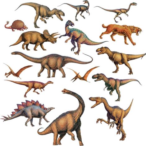 Adesivi Murali Dinosauro RoomMates - 28 Piedini Blu E Grigi Rimovibili - Foto 10