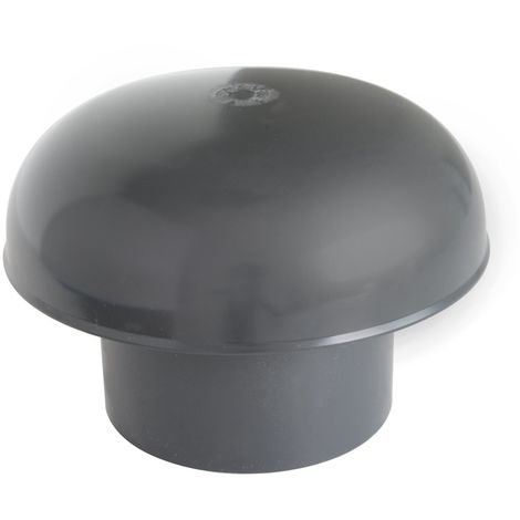 First Plast CDVM100A Cappello di Ventilazione Testa Esalatore, Nero, diametro 100 mm