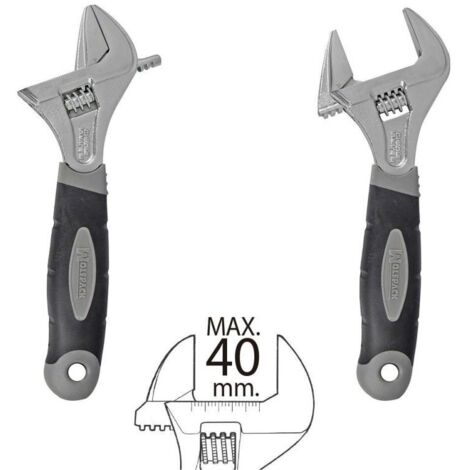 CHIAVE A RULLINO 8" APERTURA REGOLABILE 200mm INGLESE UNIVERSALE | Tooltek | Ferramenta Online - Foto 10