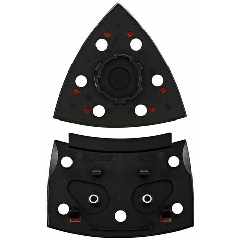 Bosch Home and Garden 2609256D20 Piastra di Levigatura, Nero, Dimensioni: 102 mm x 62/93 mm