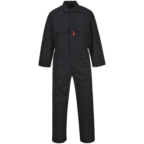 Portwest BIZ1 Tuta Ignifuga Bizweld, Taglia XXL, Nero