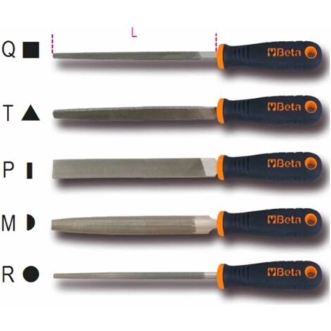 BETA 1719BMA8/P - Lime piatte a taglio mezzodolce, con impugnatura (1/5)