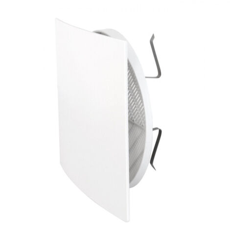 La Ventilazione QUTUR125X Griglia di Ventilazione Estetica 166x166 mm in Plastica con Molle, Bianco (1/5)