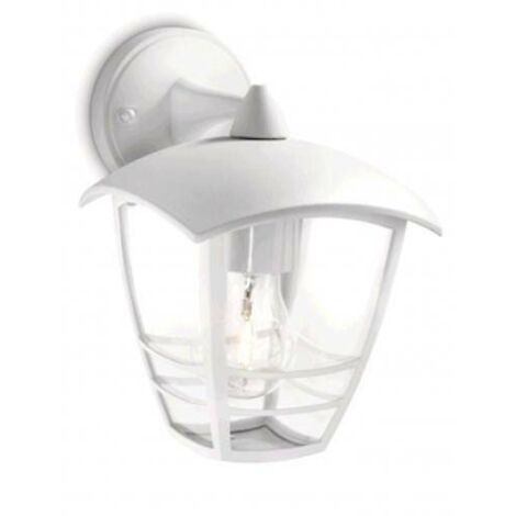 Philips Lighting Creek Lampada da Parete per Esterni, Luce Diffusa, Alluminio, Bianco