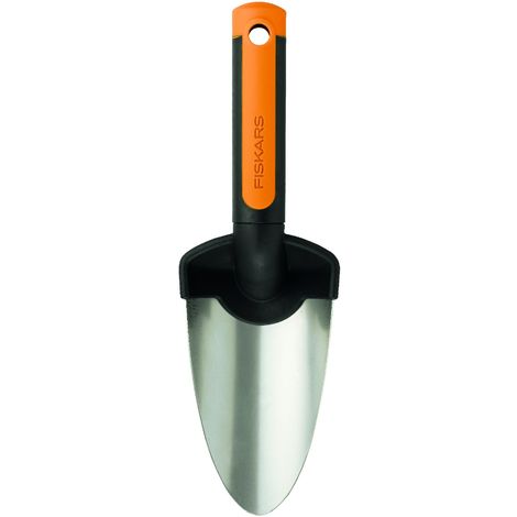Fiskars Trapiantatore, Lunghezza: 28 cm, Lama in acciaio inossidabile, Nero/Arancione, Premium, 1000726