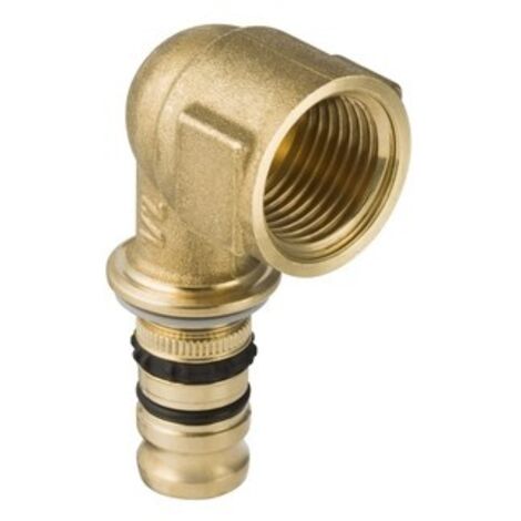 GEBERIT Mepla Raccordo Gomito 90° Femmina Ottone Ø26X3/4"F - 613.257.00.5
