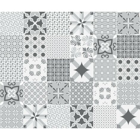 design di piastrelle di cemento 12 adesivi per piastrelle autoadesive 3D e decorative a quadretti bagno impermeabili adesivi da parete decorativi per cucina Morcart 12 x 12 stile 01