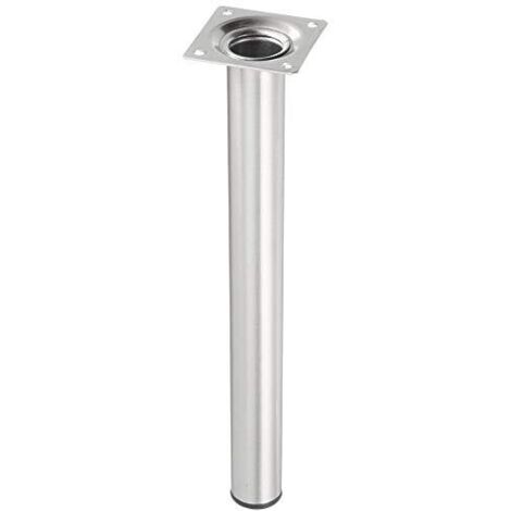 Element System 11100 – 00173 – Piastra in acciaio inox ottica, 300 mm lunghezza, 30 mm di diametro tubo tondo gambe di mobili include screw-mounting, confezione da 1
