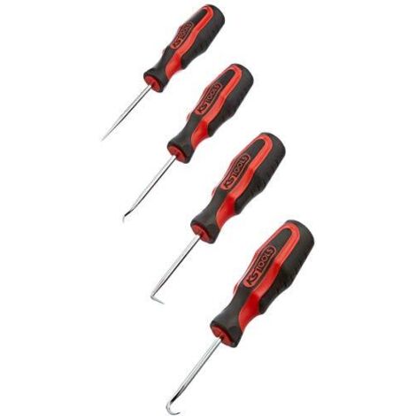 KS Tools 550.1045 Serie di Ganci, Ideale per Rimuovere o Inserire O-Ring e Guarnizioni, 4 Pezzi