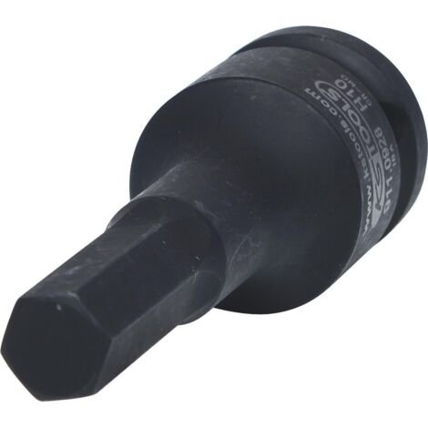 1/2" Bussola p.avvitatori ad impulsi p.viti a esagono incassato,lunga,10mm