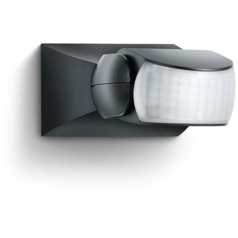 Steinel Rilevatore di movimento IS 1 nero, interno ed esterno, sensore di movimento a 120°, portata 10 m, montaggio in superficie e da incasso, IP54, (L x P x A) 120 x 80 x 50 mm