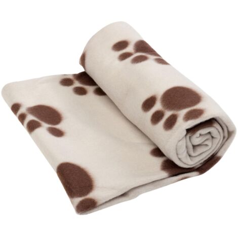 Coperta Morbida Con Stampe Zampe Di Cane - Flanella 320g 3 Misure - Regalo Per Amanti Animali