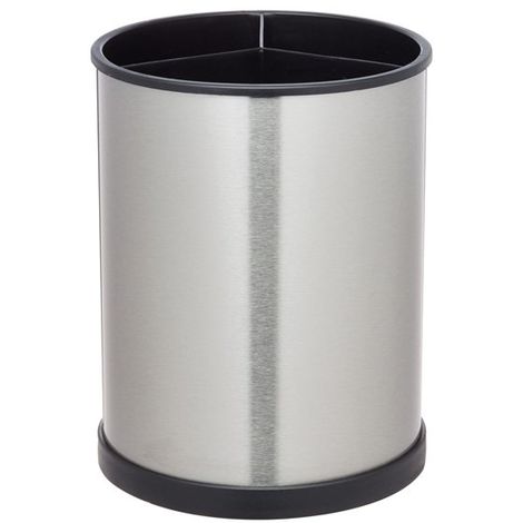 MasterClass Portautensili da cucina rotante, 18,5 x 14 cm - Effetto acciaio inox