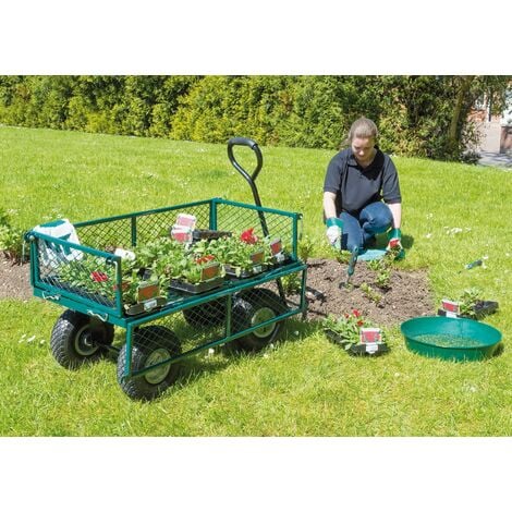 Gardebruk Carrello da Giardino 300 kg Funzione di Ribaltamento Cariola da  Lavoro Giardinaggio 75 L