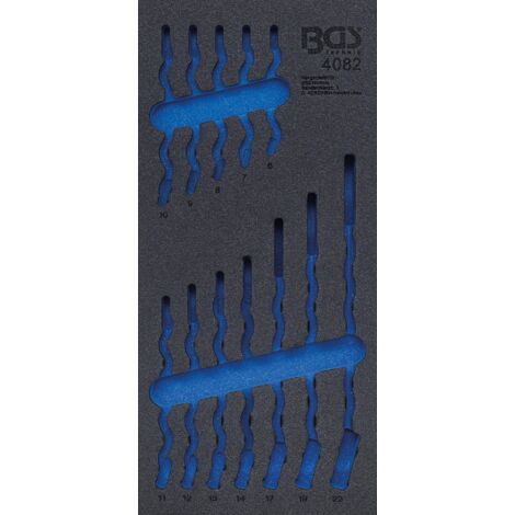 Modulo per carrelli portautensili 1/3 vuoto per 4082