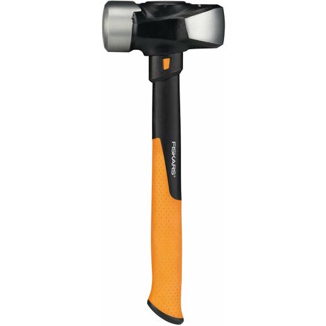 Fiskars Mazza IsoCore L per Lavori di Demolizione Precisi, Lunghezza: 36 cm, Peso: 2.18 kg, Nero/Arancione, 1020218