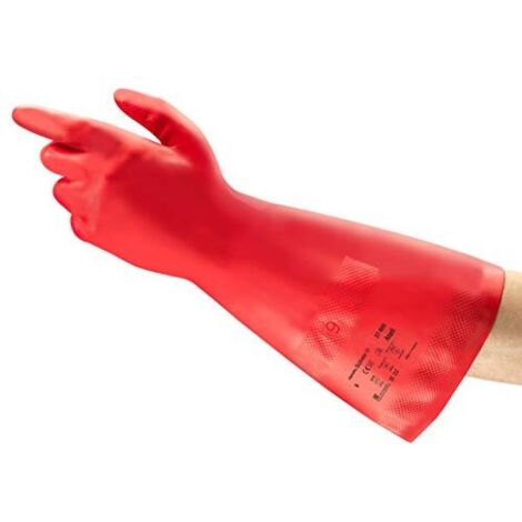 Ansell AlphaTec 37-900 Guanti da Lavoro in Nitrile, Manipolazione Prodotti Chimici ad Alto Rischio, Ineguagliabile Resistenza all'Abrasione e Perforazione, Guanti Riutilizzabile, Taglia L (12 Paia) (1/4)