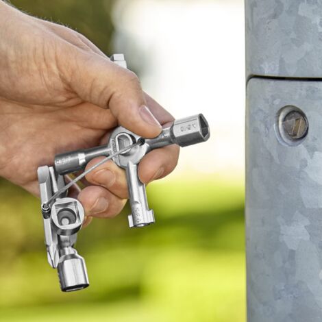 Chiave Universale Knipex DoubleJoint Per Quadri Elettrici - 4 Tipi Di Chiusure, 62mm - Foto 13