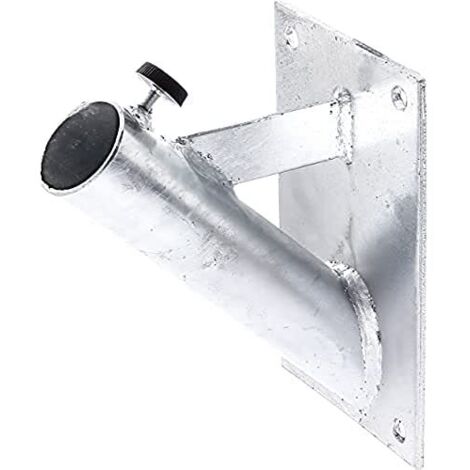 Alberts 639815 Supporto per pennone portabandiera, per il montaggio a muro, zincato a caldo, Ø tubo: 42 mm