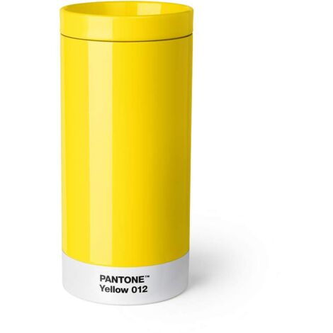 Copenhagen design Pantone To Go, Stainless Steel Travel Mug/Thermo Cup, Yellow 012 C, Acciaio Inossidabile, 430 ml (Confezione da 1) (1/5)