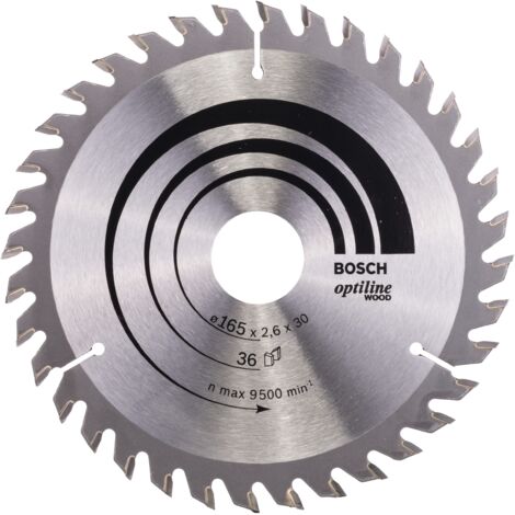 2608640603 - Lama per sega circolare Optiline Wood 165 x 30 x 2,6 mm, 36