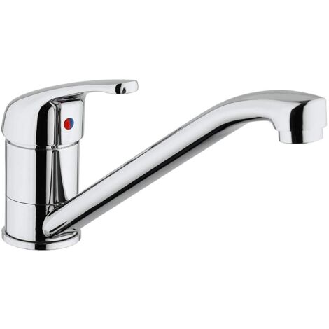 Paini – Rubinetto Miscelatore Monocomando Cucina, Lavello, Cromato, Leva superiore orientabile con Bocca bassa Coassiale, Design classico, interamente prodotto e lavorato in Italia (1/5)