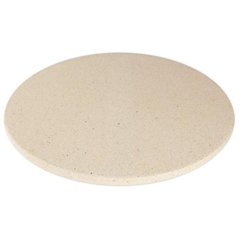 Dolcevita BBQ ADPIZ Piatto Pizza Refrattario per Barbecue Forni e Camini,  Bianco, 31x31x1 cm