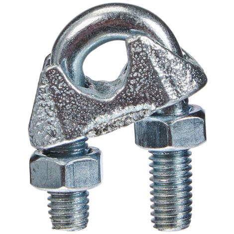 Chapuis VSC00 Fermacavo A Pinza Per Cavo 3-4 Mm - Confezione Da 2 Pezzi In Acciaio Zincato