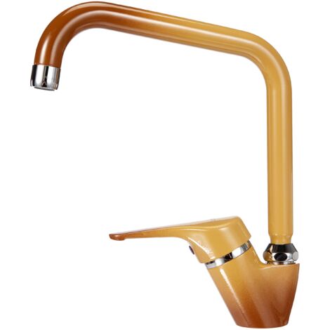 Rubinetto Cucina Piralla Terra Di Francia - Monocomando, Bocca Alta, Canna Girevole, Certificato NF