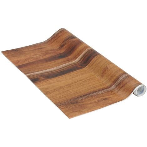 Venilia 53155 - Foglio adesivo, Effetto Legno, PVC, Senza ftalati, Rovere  Rustico, 45 cm x 3 m